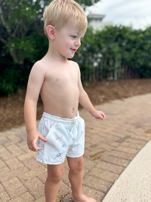 RTS - Beach Days Swimwear Boy Shortie Trunks