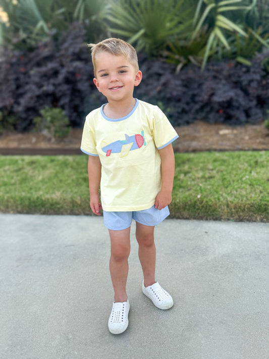 RTS - Spring 2 Boys Only - Spring Into Flight Boy Shortie Set