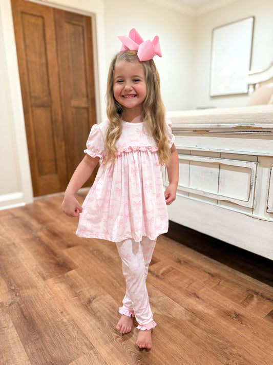 RTS - Bryn’s Bow PJs Girl 2pc