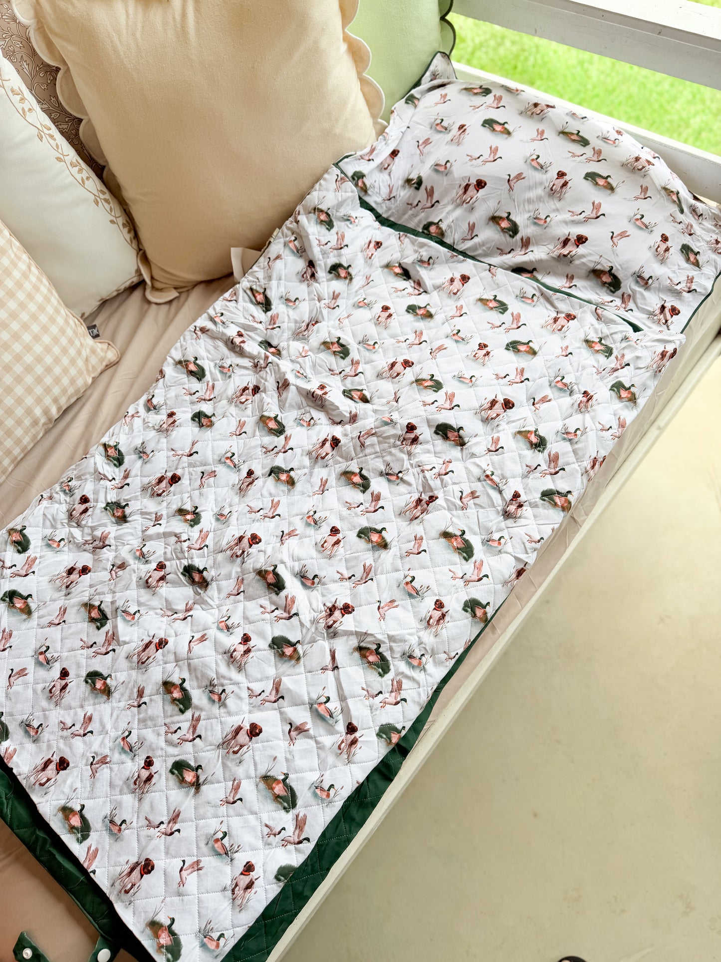 RTS - SUMMER PT 2 - Ducks & Dogs Nap Mat - NO MONOGRAM