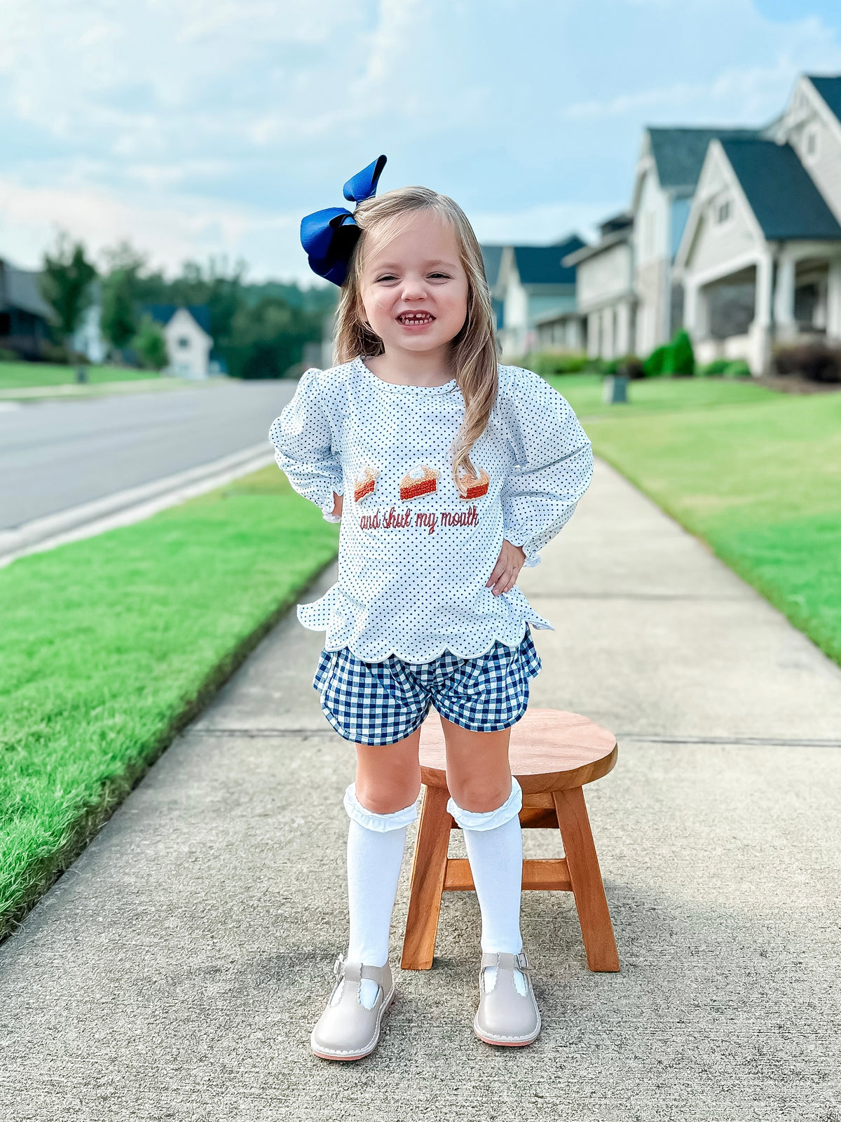 RTS - HALLOWEEN & TURKEYS - French Knot Sweet Potato Pie Girl Shortie Set