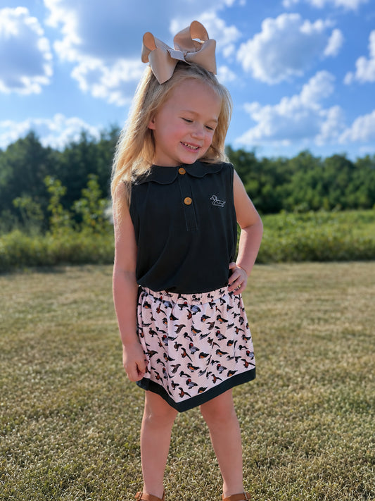 RTS - AUTUMN BASICS - Waterfowl Knits Girl Skort Set