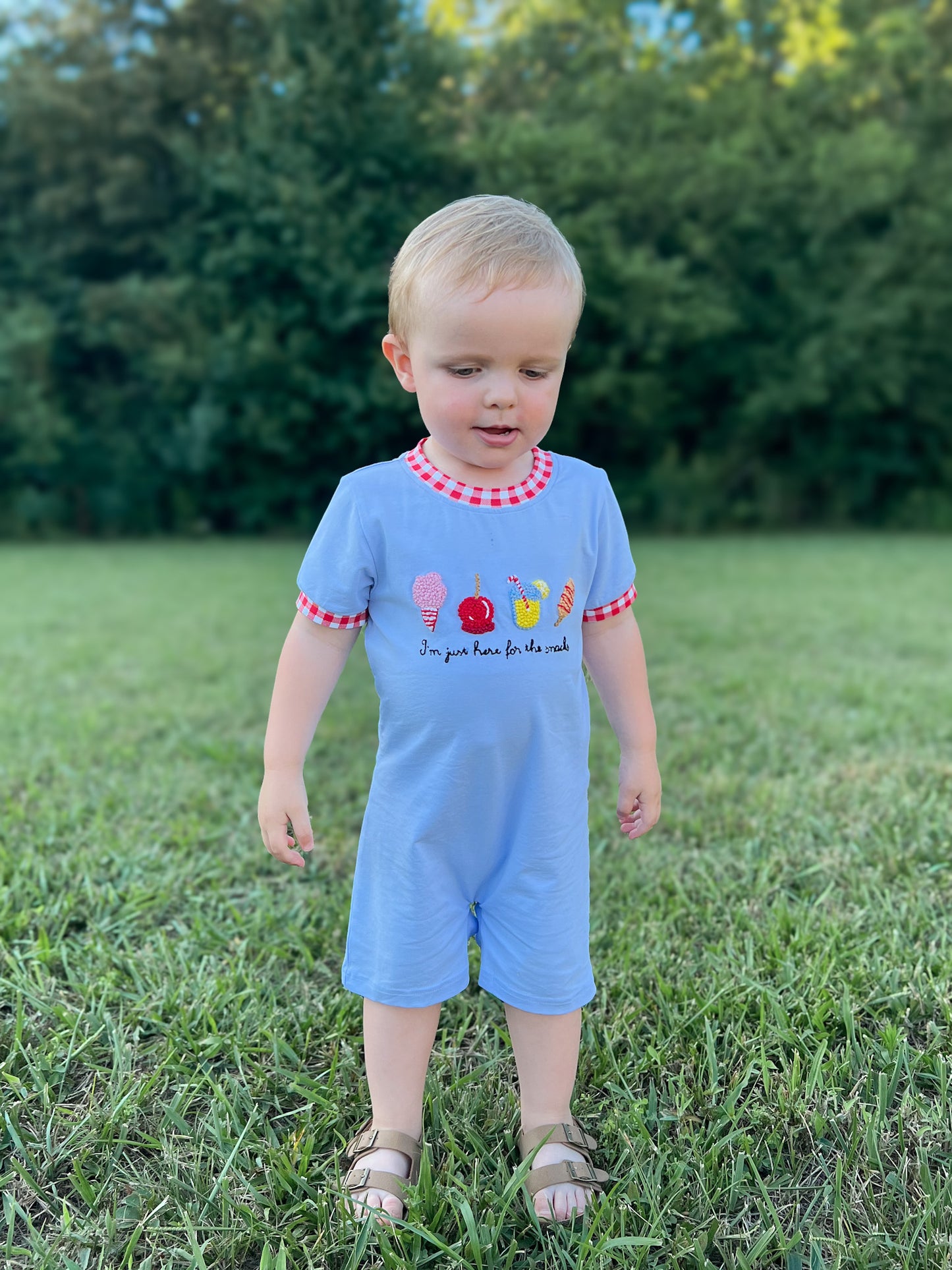 RTS - Fair Snacks Boy Romper