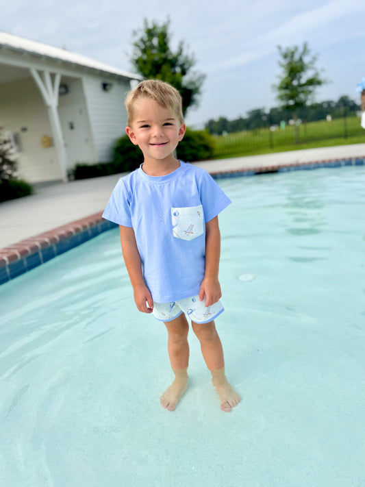 RTS - Beach Days Swimwear Boy Shortie Set