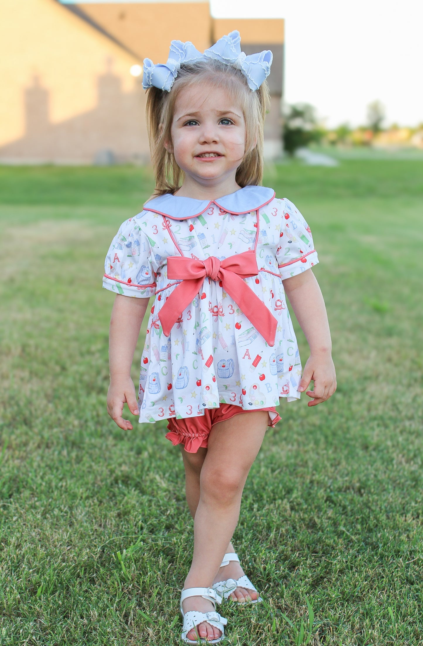 RTS - SUMMER PT 2 - BTS Girls Only - Teacher’s Pet Toile Girl Diaper Set