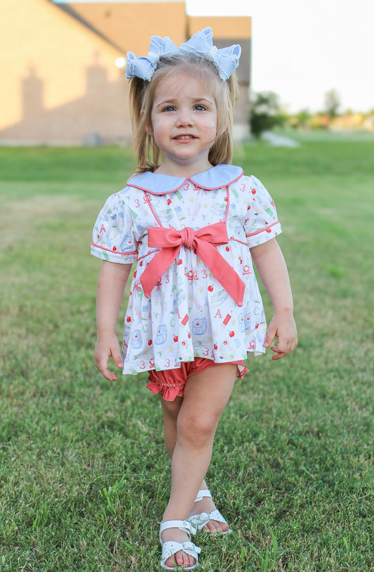 RTS - SUMMER PT 2 - BTS Girls Only - Teacher’s Pet Toile Girl Diaper Set
