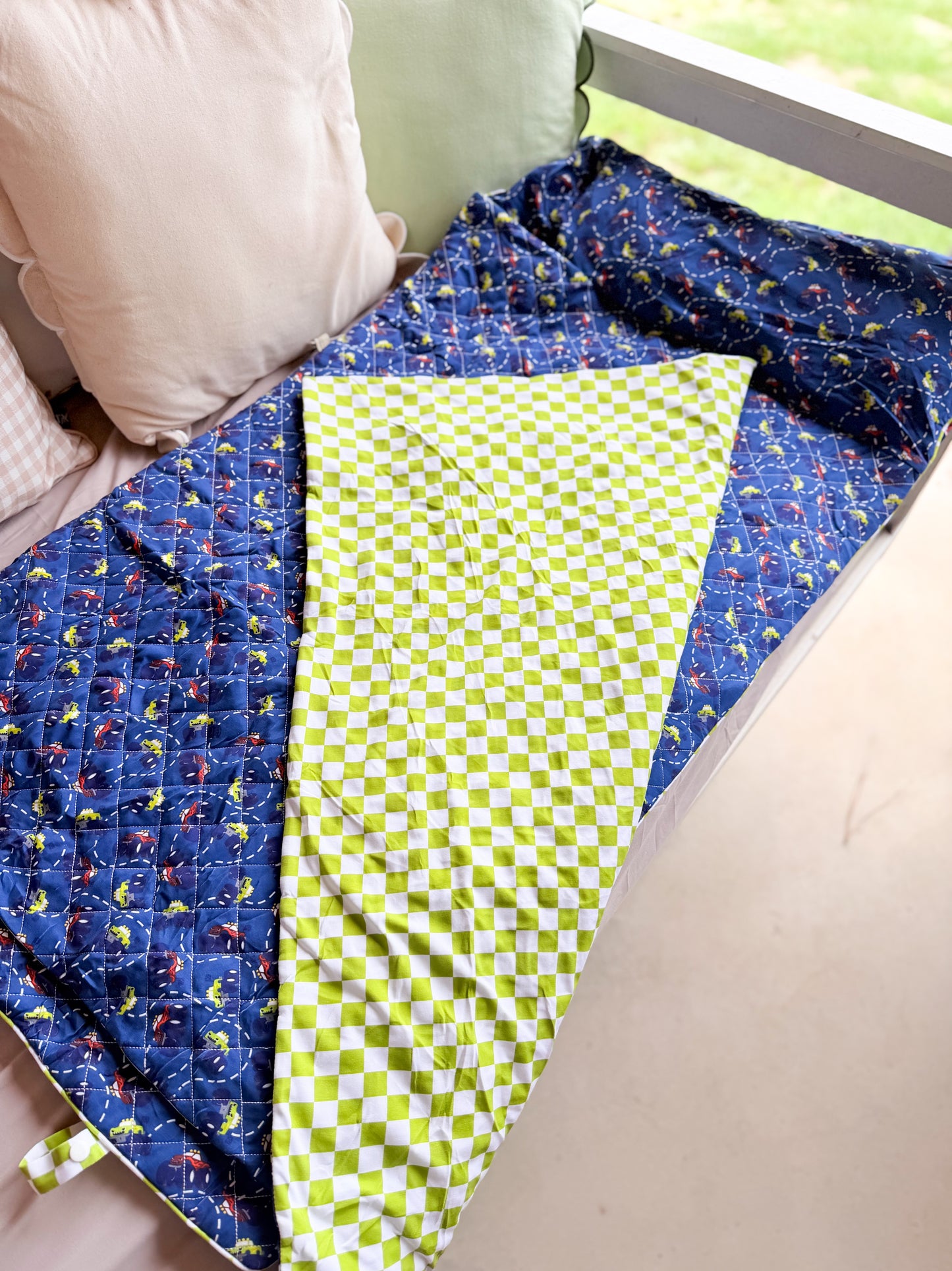 RTS - SUMMER PT 2 - Retro Monster Trucks Nap Mat