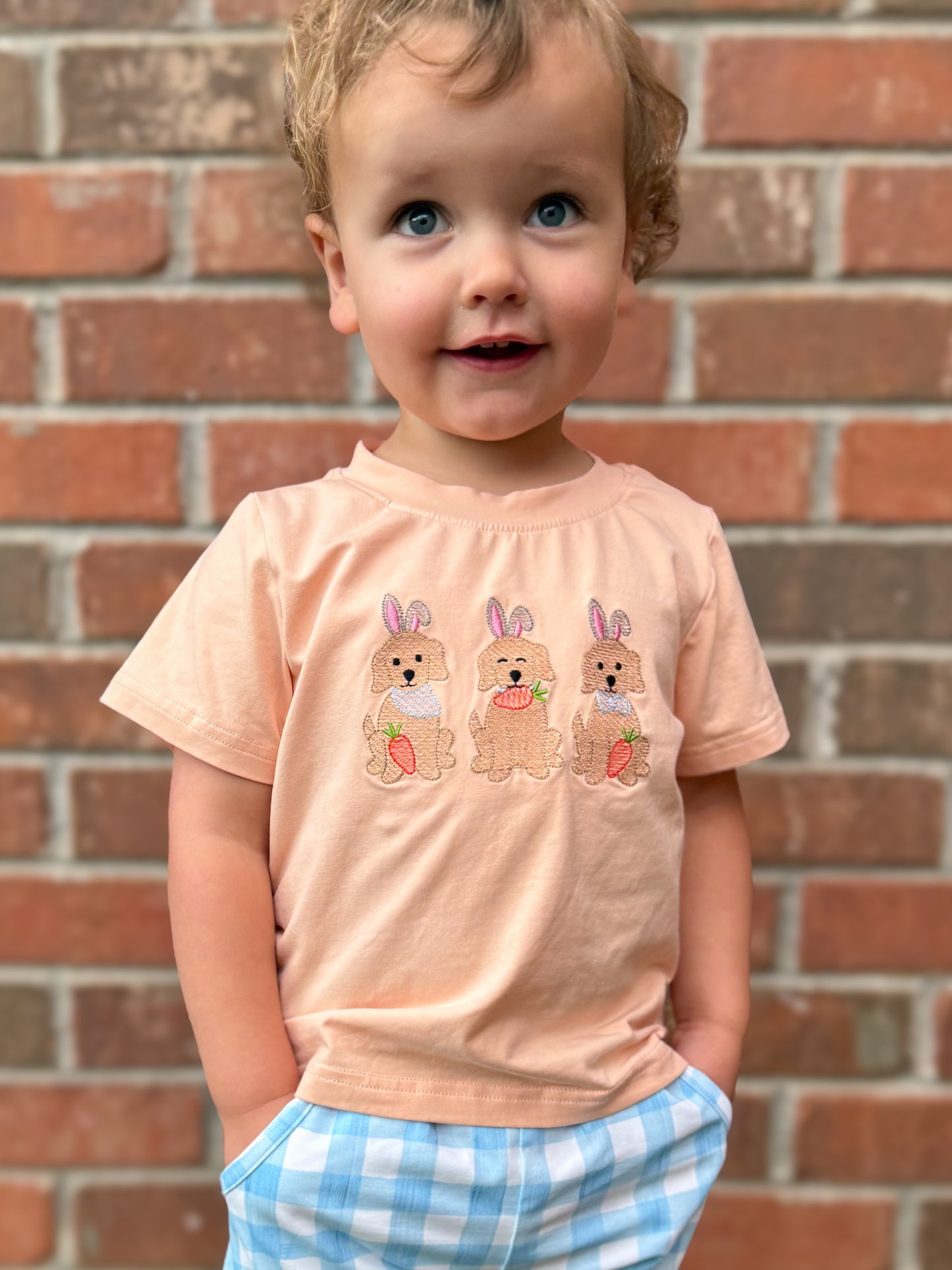 RTS - Spring 1 Shirt Only - Easter Pups Boy Shirt
