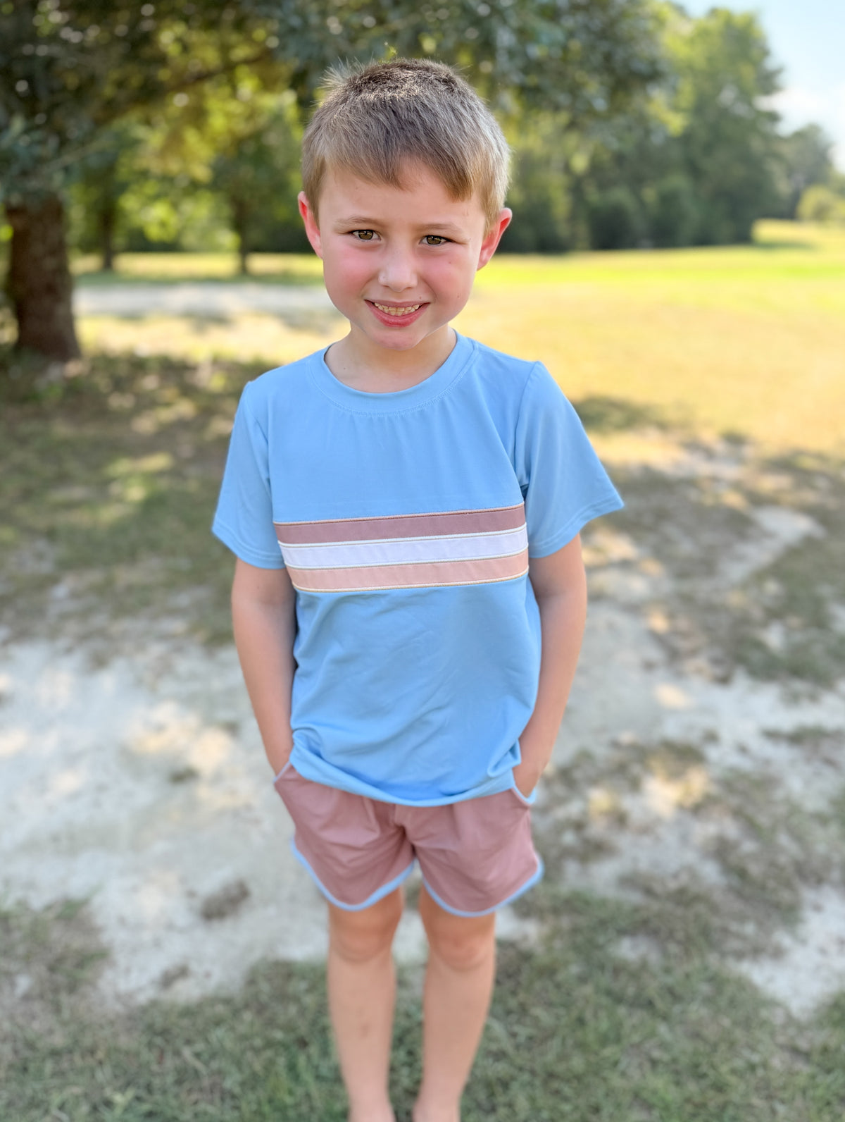 RTS - AUTUMN BASICS - Timeless Teal Boy Shortie Set