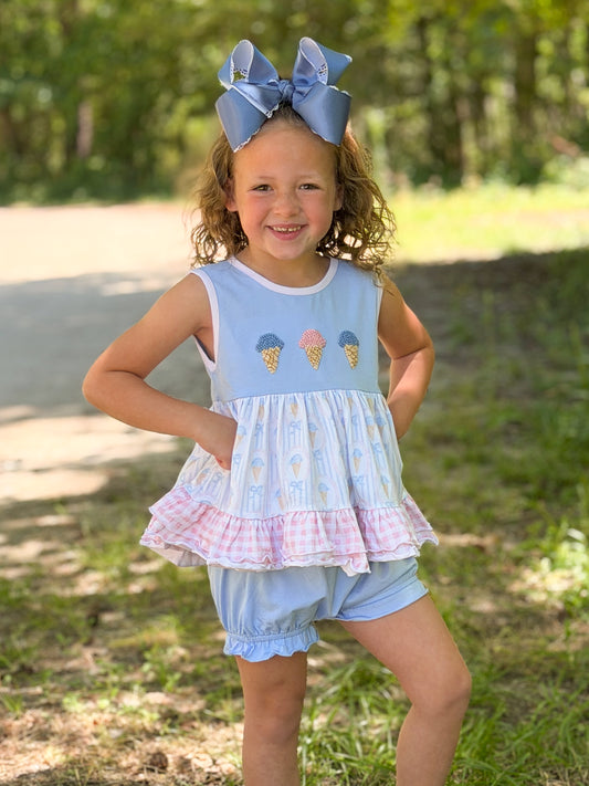 RTS - SUMMER 1 - I Scream, You Scream Girl Diaper Set