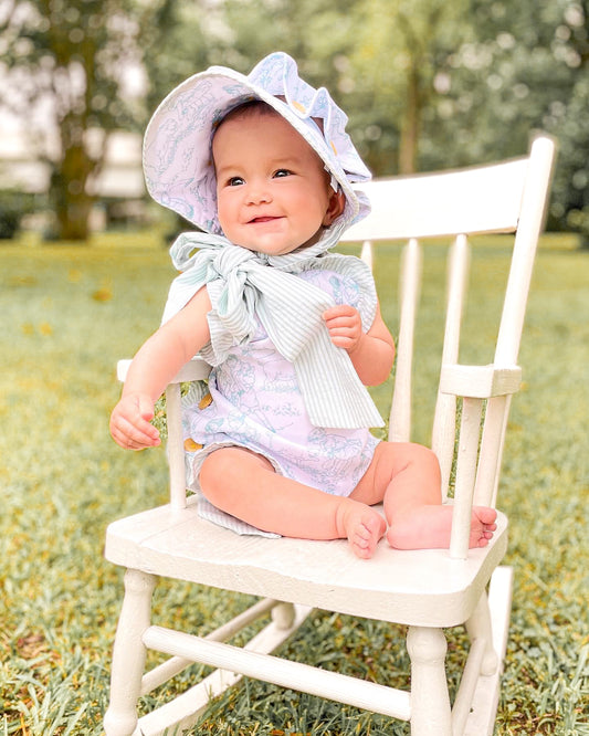 EXTRAS PRESALE - Farm Toile Girl Sunsuit