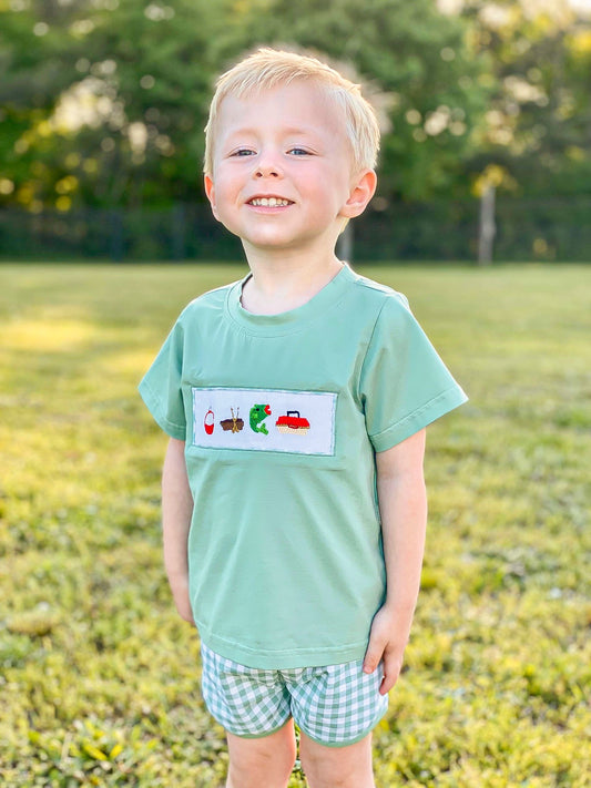 EXTRAS PRESALE - Gone Fishin’ Boy Shortie Set