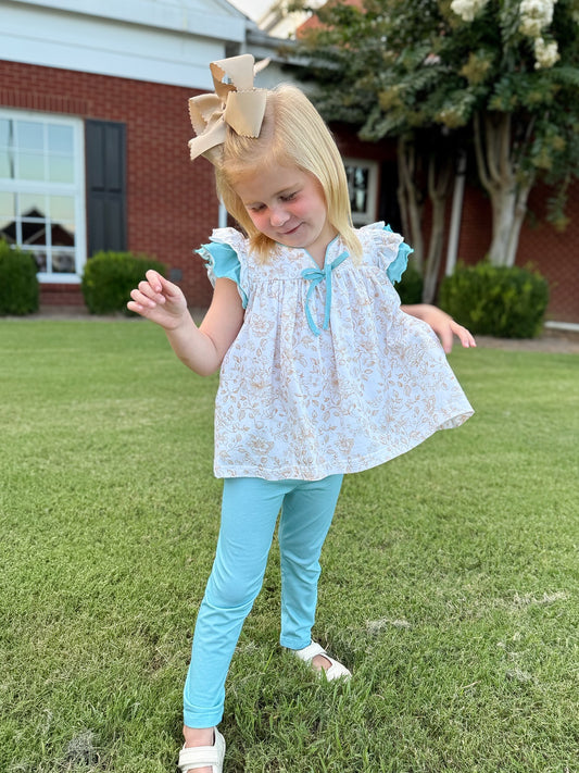 RTS - Fall Pt 1 Girls Only - Debut Floral Girl Pant Set