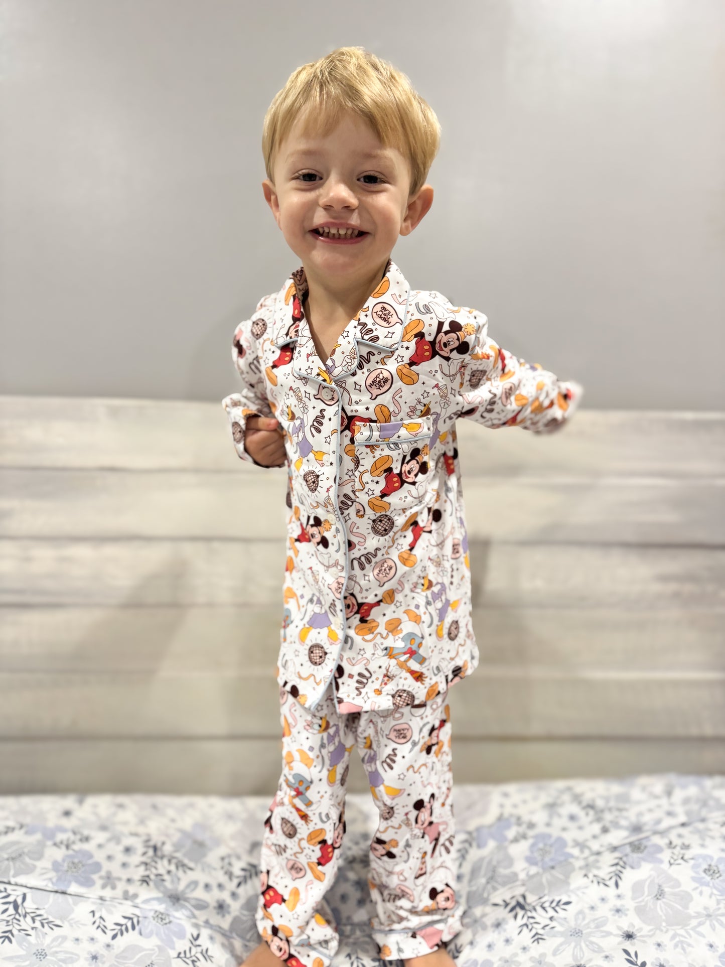 RTS - New Year’s Eve Mouse PJs Boy 2pc