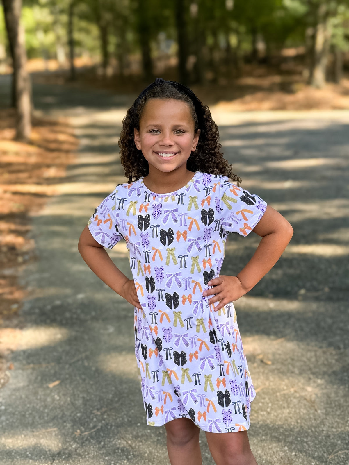 RTS - PUMPKINS & HALLOWEEN - Pumpkins & Halloween Girls Only - Halloween Bows Girl Dress