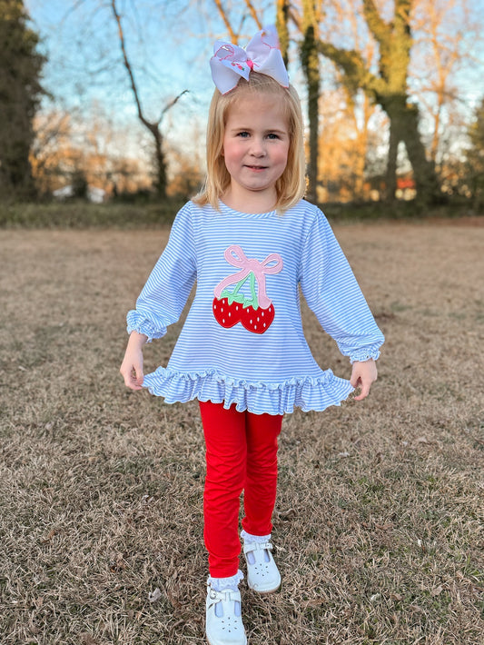 RTS - Strawberry Girl Pant Set