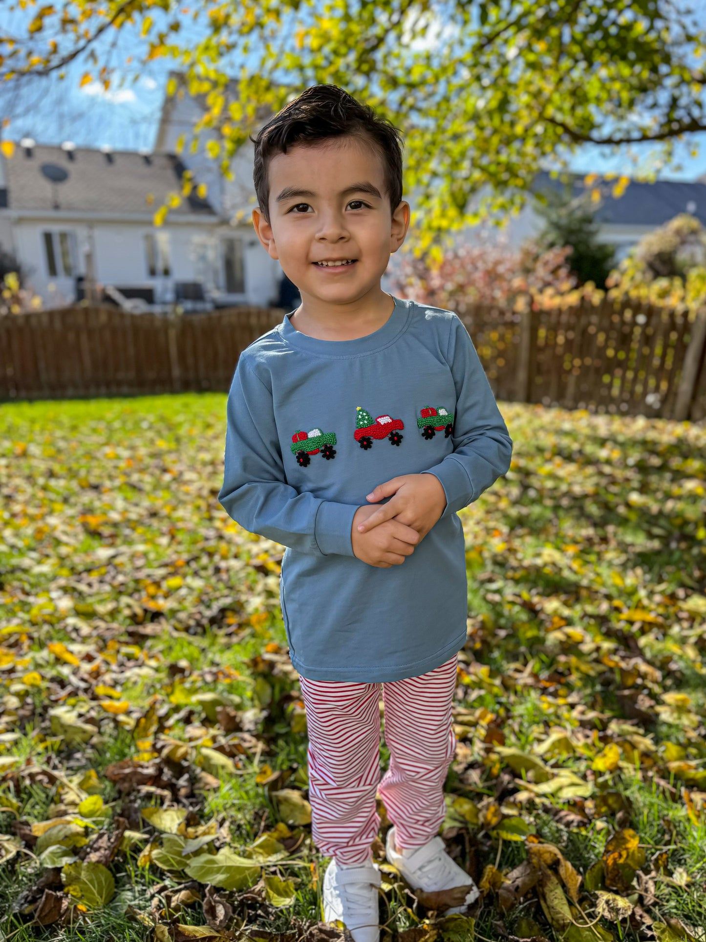 RTS - Christmas Boys Only - Monster Truck Trio Boy Jogger Set