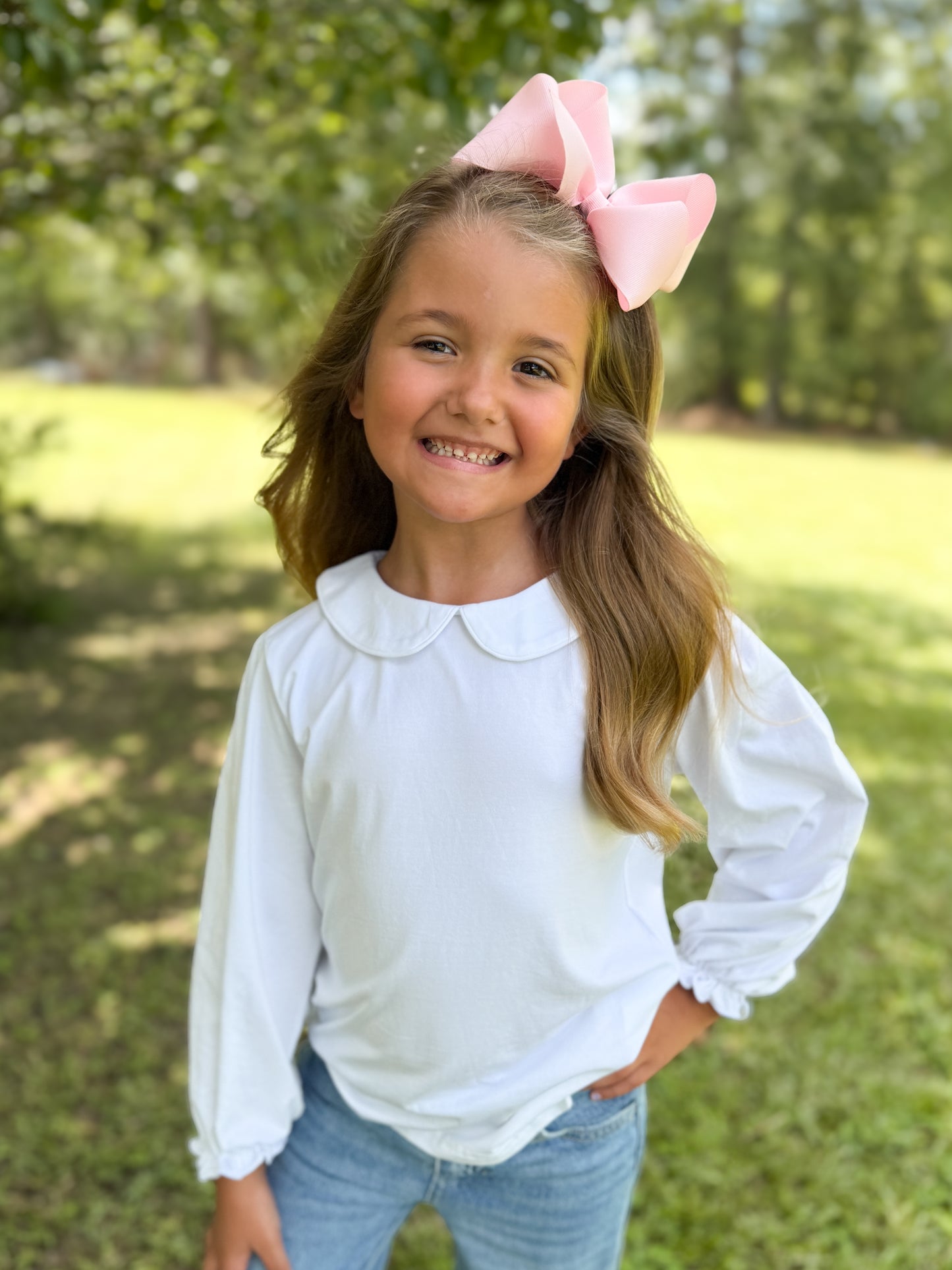 Long Sleeve Peter Pan Collar Under Shirt
