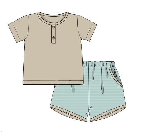 Autumn Daywear Boy Shortie Set