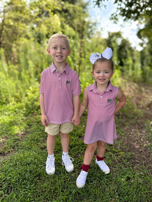 RTS - Team Polos Girl Dress - Elephant