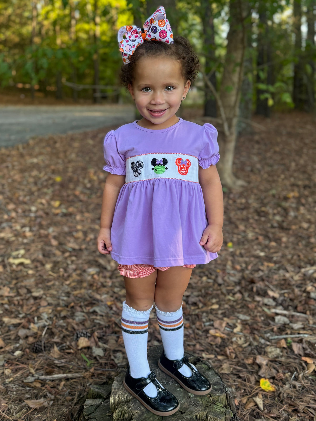 RTS - PUMPKINS & HALLOWEEN - Spooktacular Mouse Girl Diaper Set