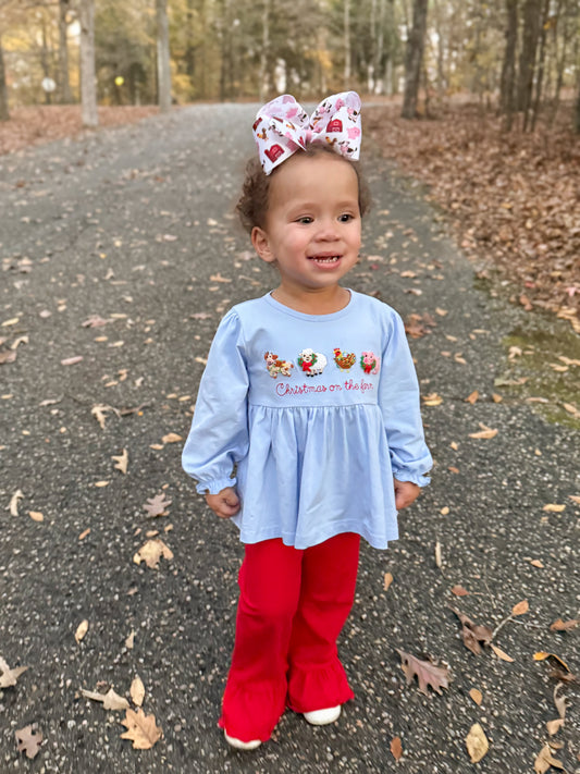 RTS - Christmas Shirt Only - Merry Farm-mas Girl Shirt