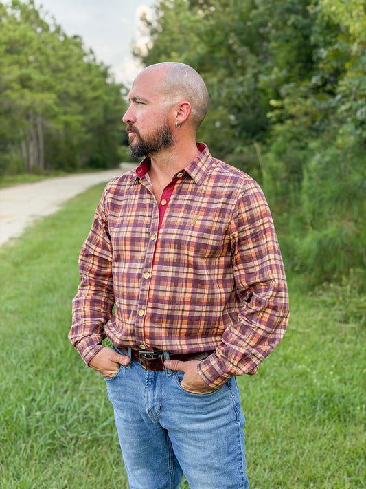 RTS - AUTUMN BASICS - Juliana’s Fall Floral Dad Button Down
