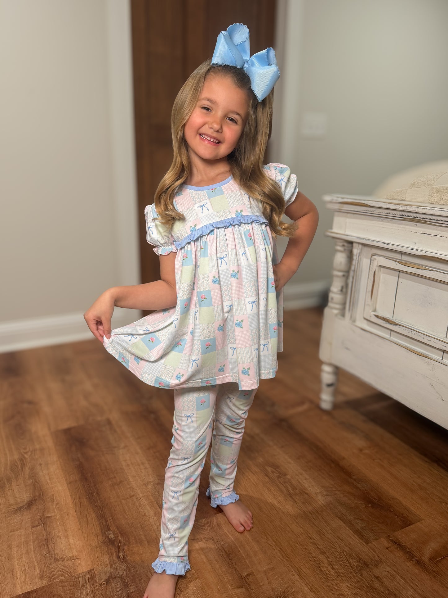 RTS - Abby’s Patchwork Girl 2pc Loungewear