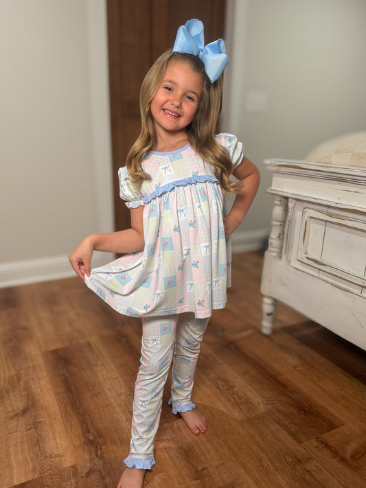 RTS - Abby’s Patchwork Girl 2pc Loungewear