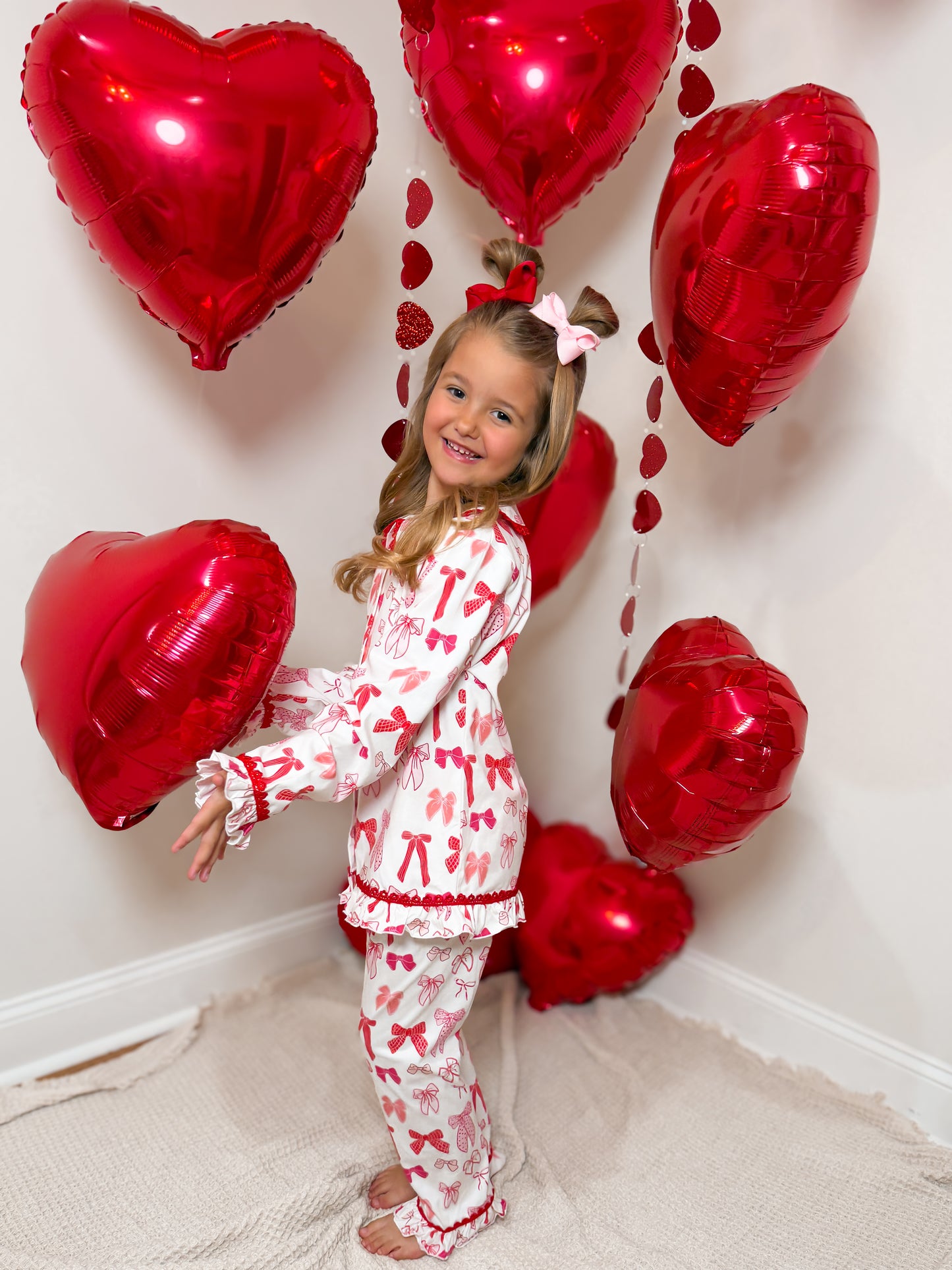 RTS - Tied With Love Girl 2PC Loungewear