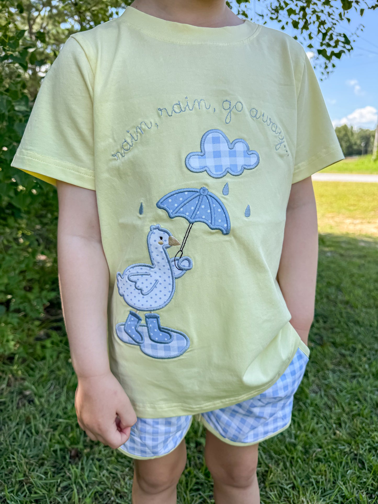RTS - Rain, Rain, Go Away Boy Shortie Set