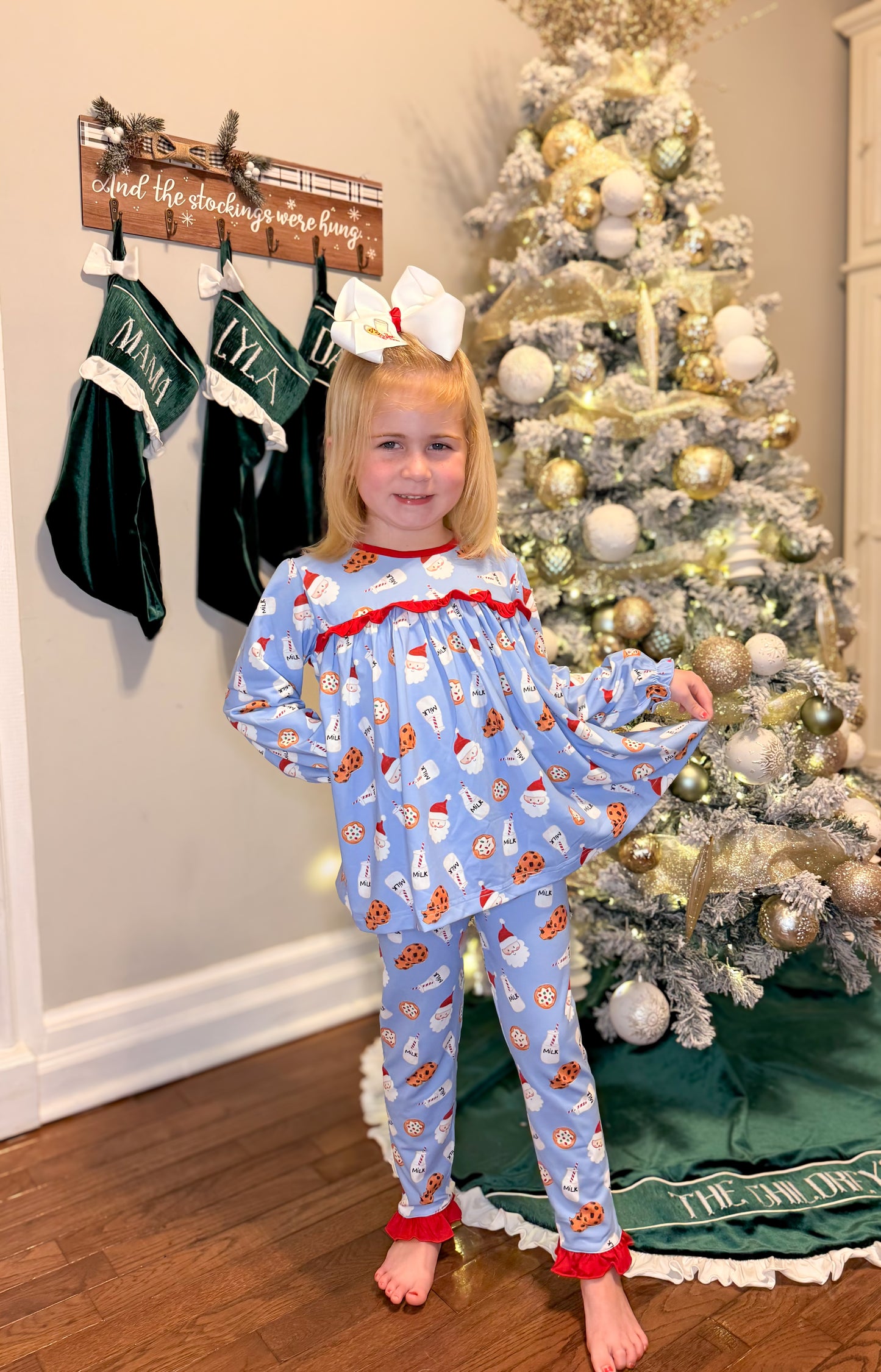 RTS - Milk & Cookie PJs Girl 2pc