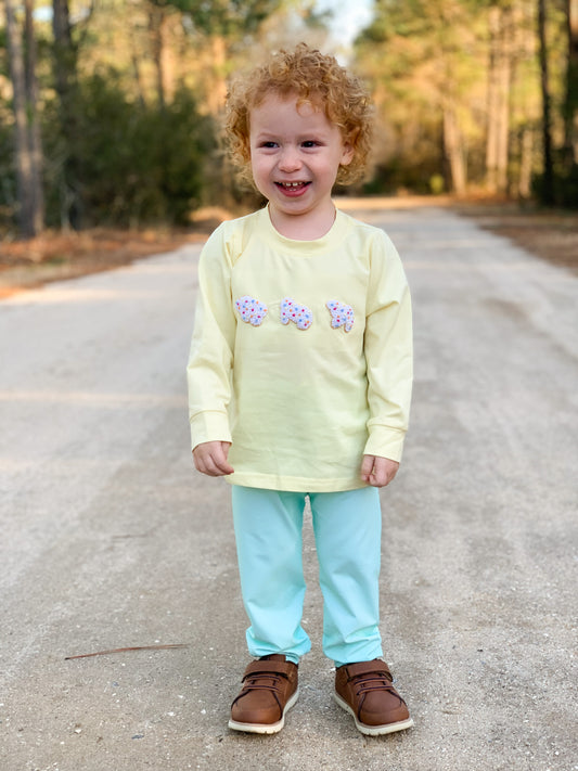 PREORDER 58: WINTER RERUNS - French Knot Animal Crackers Boy Jogger Set