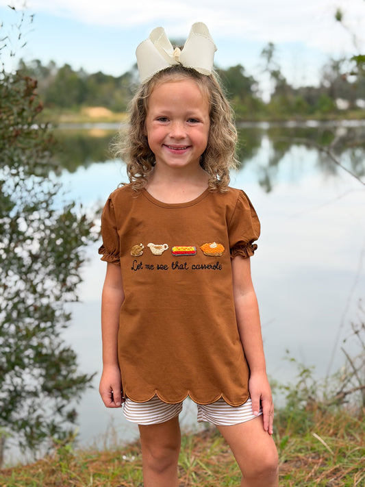 RTS - HALLOWEEN & TURKEYS - SHIRT ONLY - Pass the Sides Girl Shirt