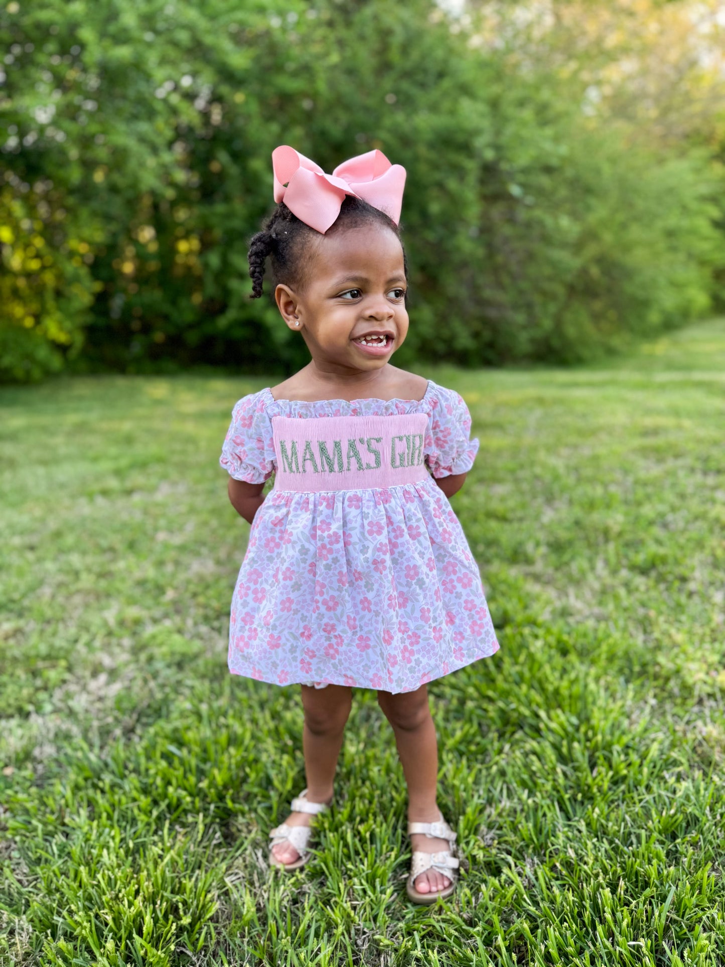 RTS -SPRING 2 - Mama & Me Blooms Girl Diaper Set
