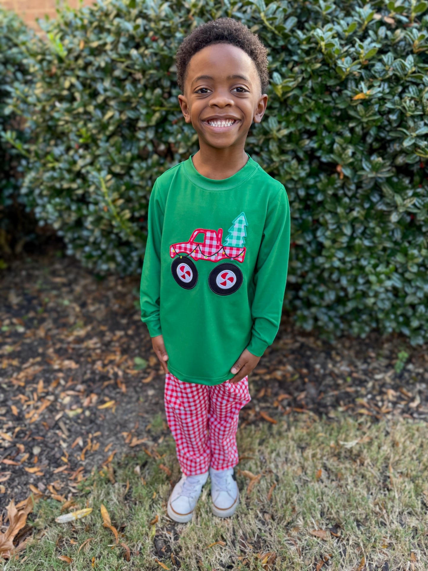 RTS - Christmas Boys Only - Merry Monster Truck Boy Jogger Set