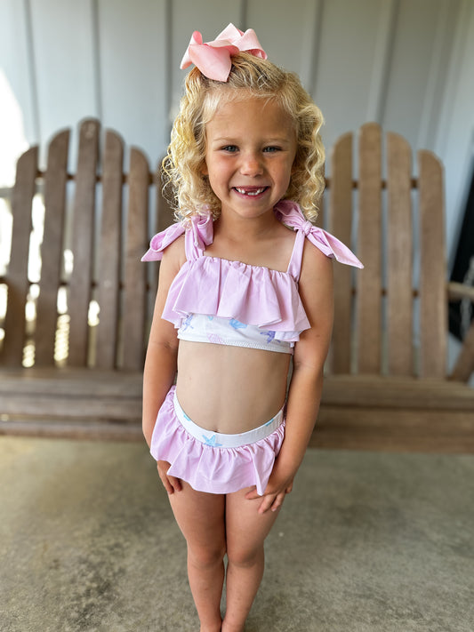 RTS - SPRING 2 - Pastel Seashells Girl 2pc Swim