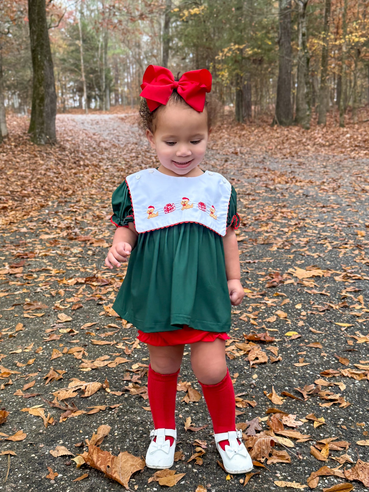 RTS - Christmas Tabs Girl Diaper Set - NO MONOGRAM