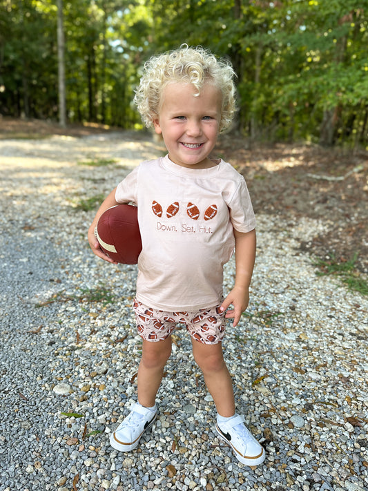 RTS - Down. Set. Hut. Boy Shortie Set