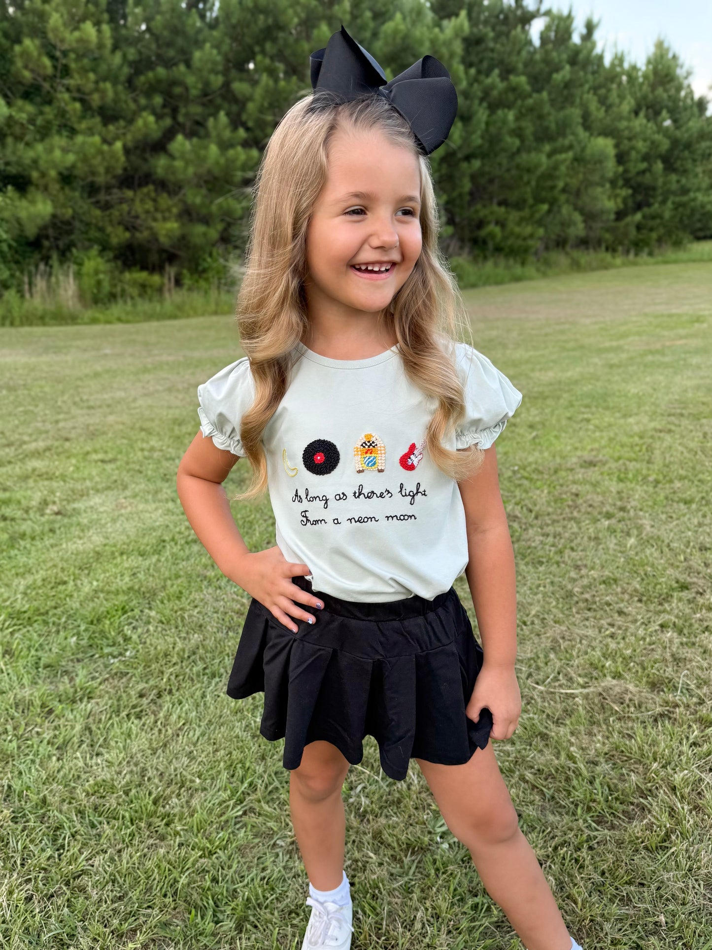 RTS - SUMMER 1 - Summer 1 Shirt Only - Neon Moon Girl Shirt