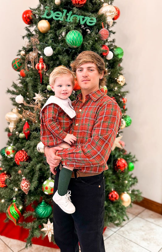 RTS - Tartan Plaid Dad Button Down