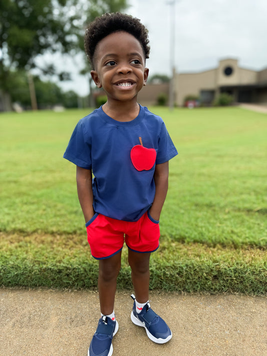 RTS - Apple Pockets Boy Shortie Set