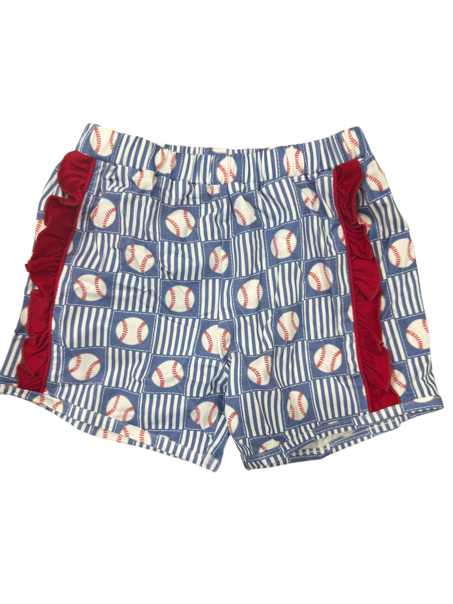 RTS - Baseball Checkered Shorties - Girl