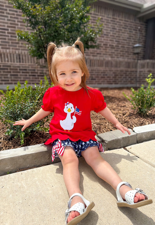 RTS - SUMMER 1 - Star Spangled Summer Girl Diaper Set