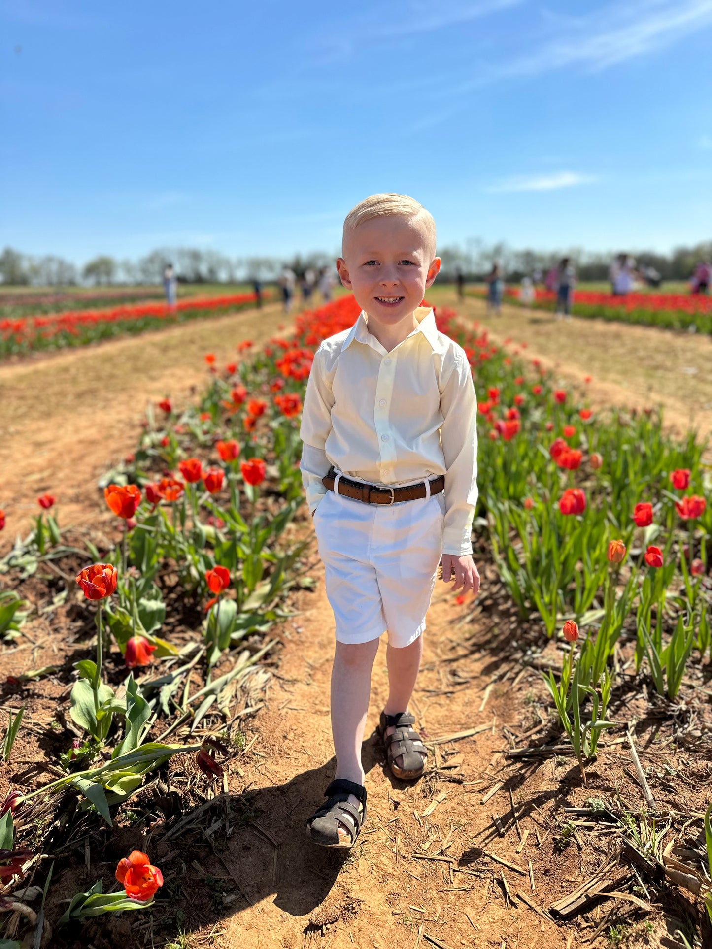RTS - Sunrise Service Heirlooms Boy Button Down