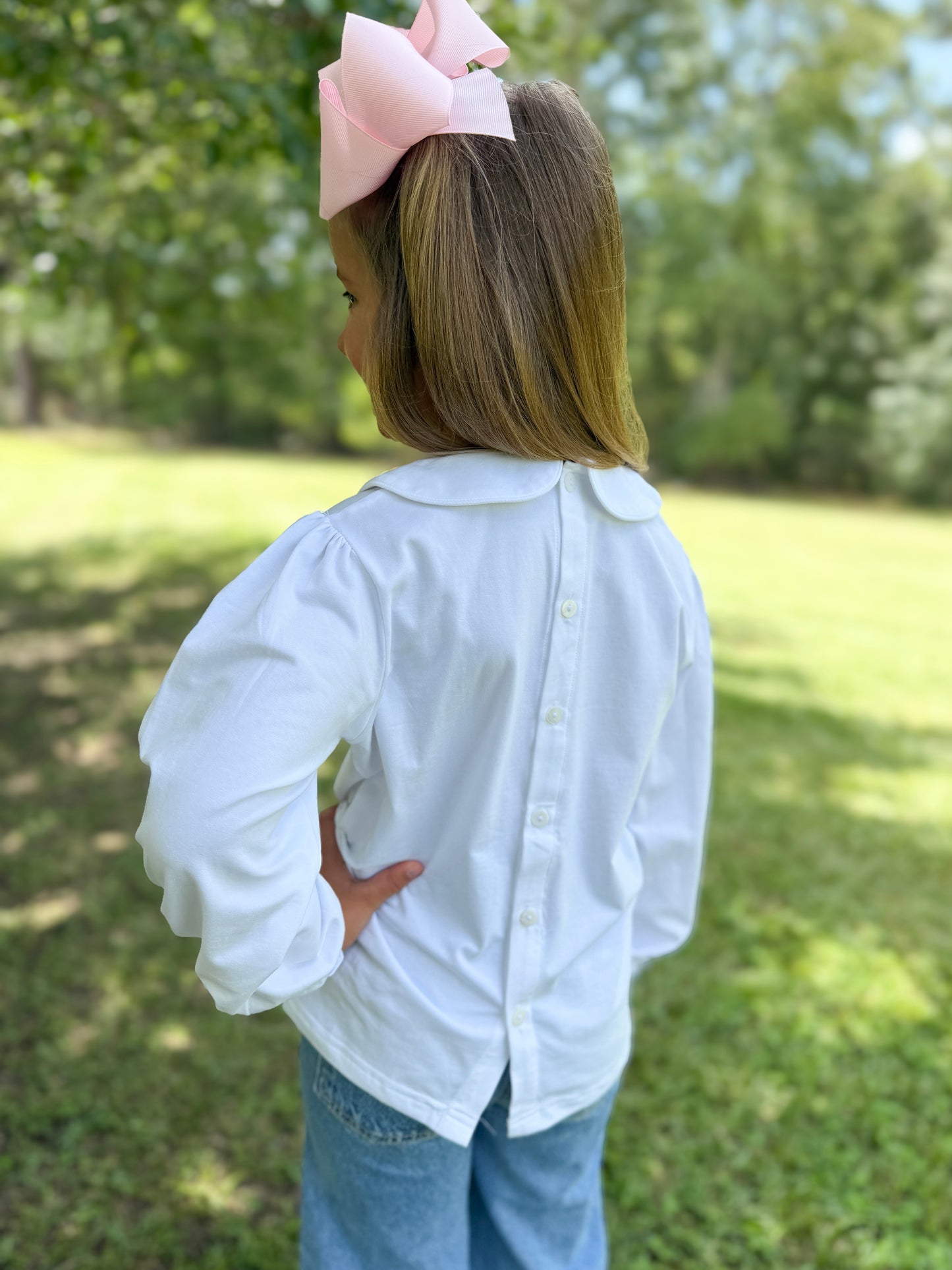 Long Sleeve Peter Pan Collar Under Shirt
