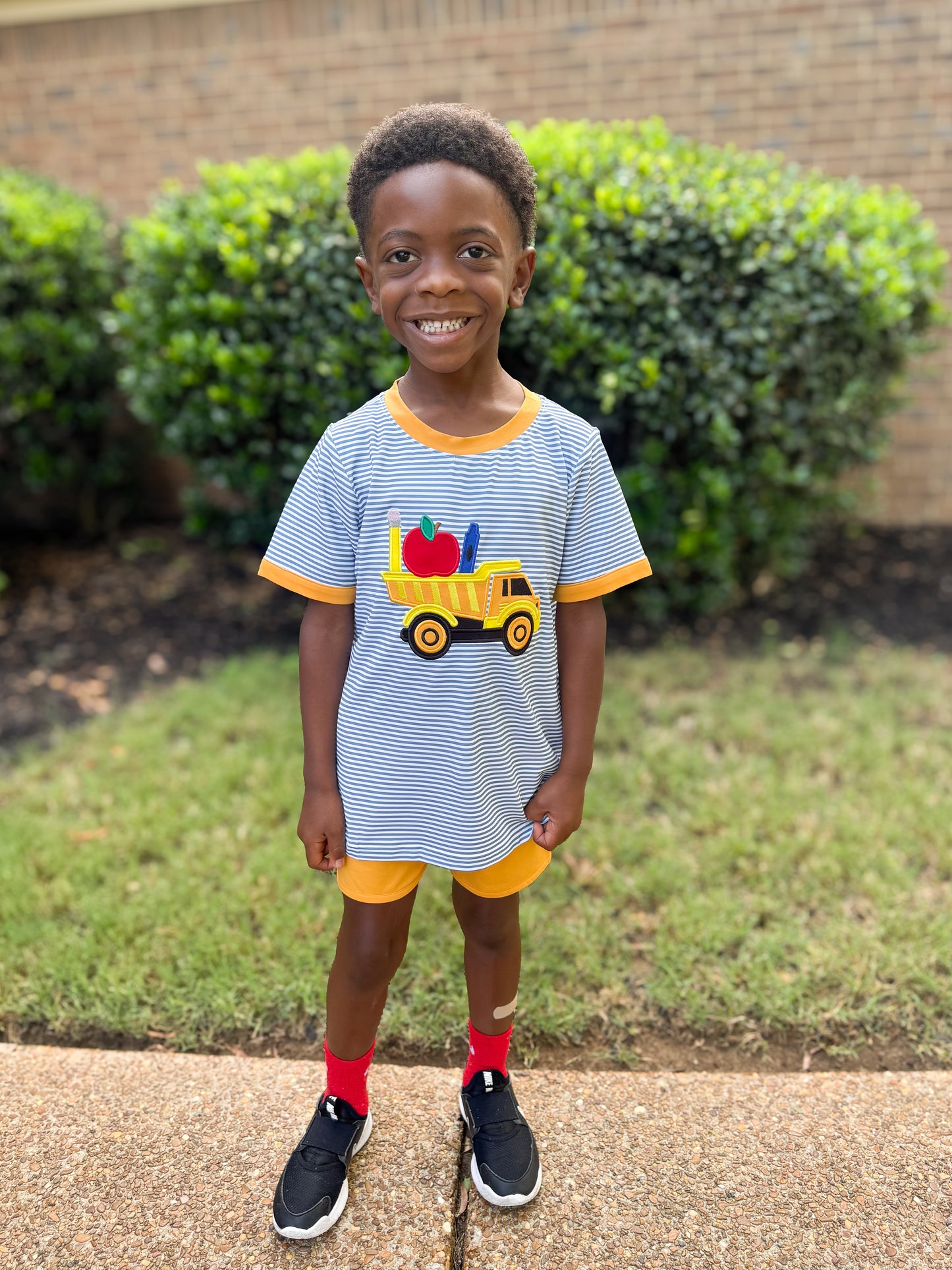 RTS - SUMMER PT 2 - BTS Boys Only - Construction School Haul Boy Shortie Set