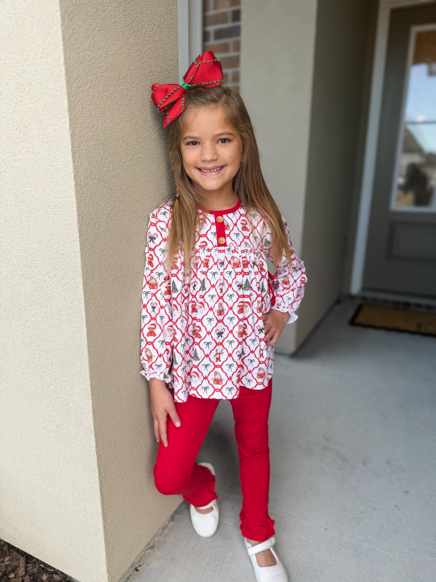 RTS - Christmas Eve Crew Girl Pant Set