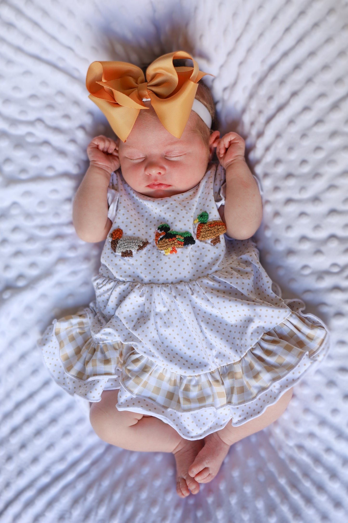 RTS - Fall Ducks Girl Skirted Bubble