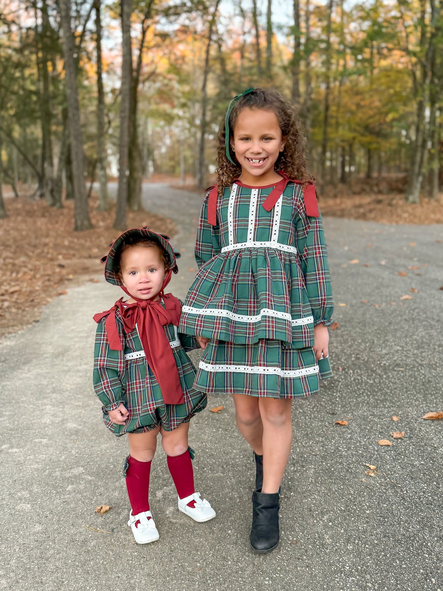 RTS - Hallmark Plaid Girl Bubble